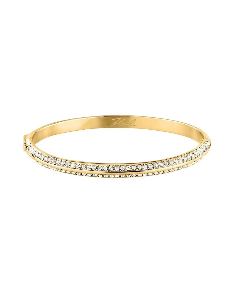 Karl Lagerfeld Armreif Bond Pave Gelbgold