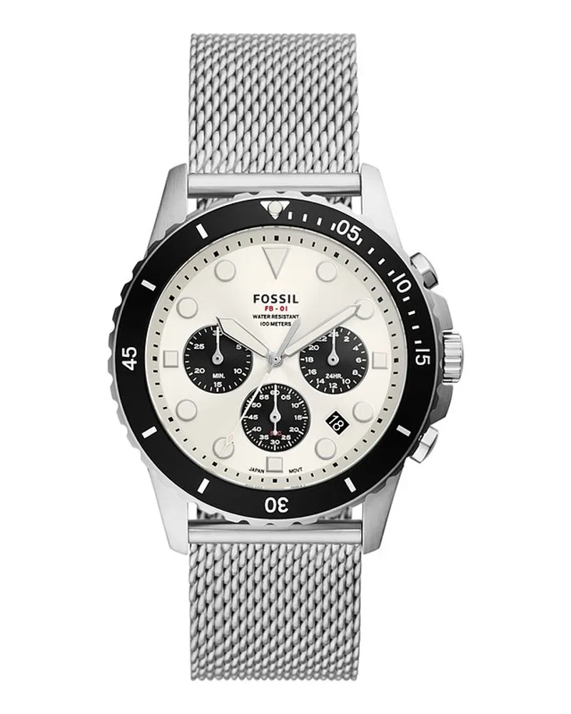 Fossil Chronograph FB-01 Silber