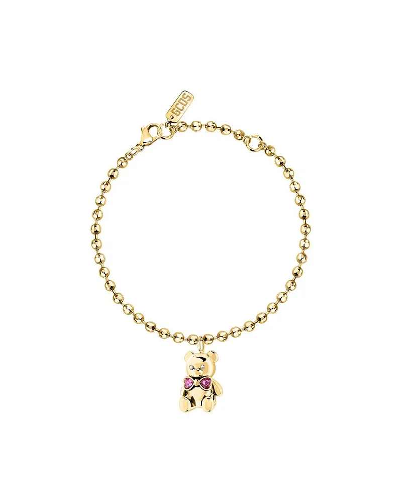 GCDS Armband Coraggio Bear Gelbgold