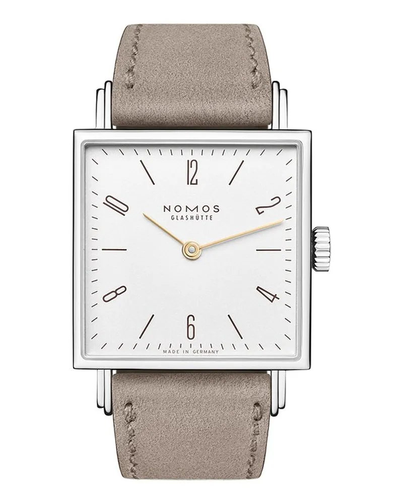 NOMOS Glashütte Damenuhr Tetra 27 Duo Silber