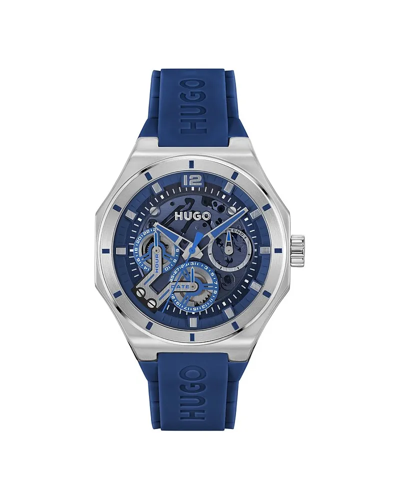 HUGO BOSS Herrenuhr #Grail Skeleton Silber