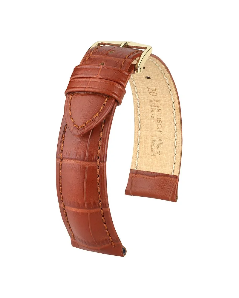 Hirsch Lederband Duke Braun