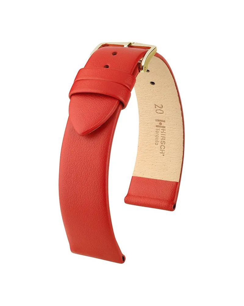Hirsch Lederband Toronto Rot
