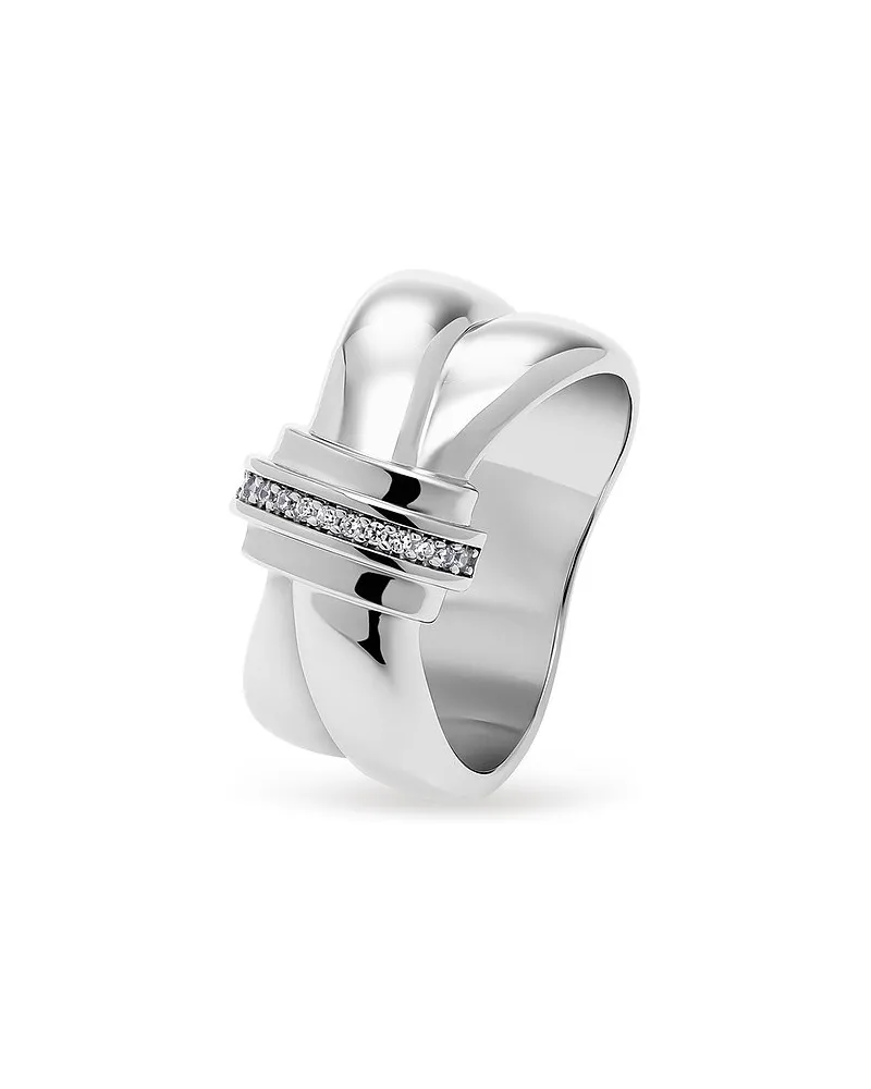 JETTE Damenring TWISTED Silber