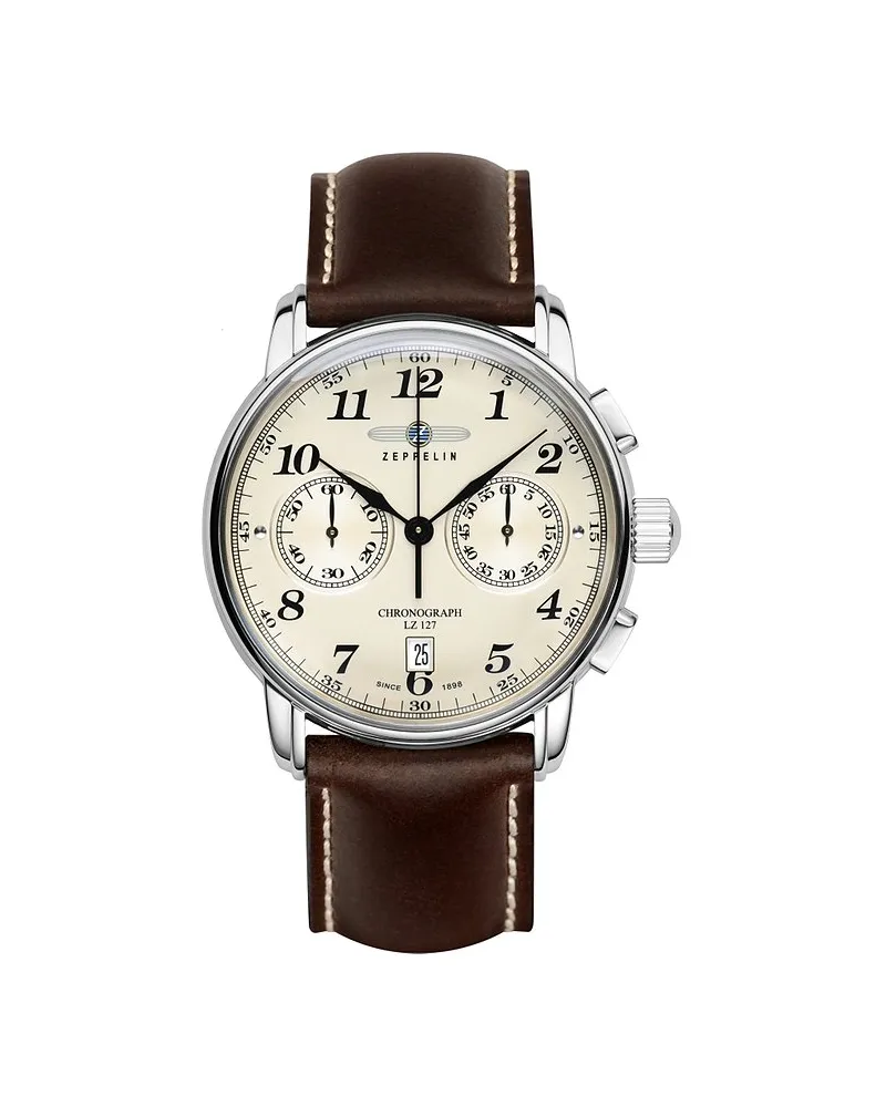 Junkers Herrenuhr LZ 127 Graf Zeppelin Silber