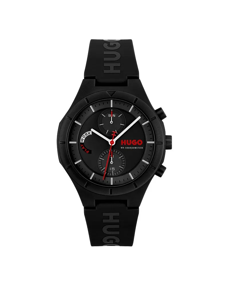 HUGO BOSS Herrenuhr #LIT MULTI Schwarz