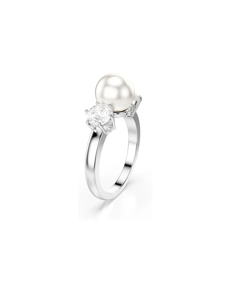 Swarovski Damenring Matrix Weiß