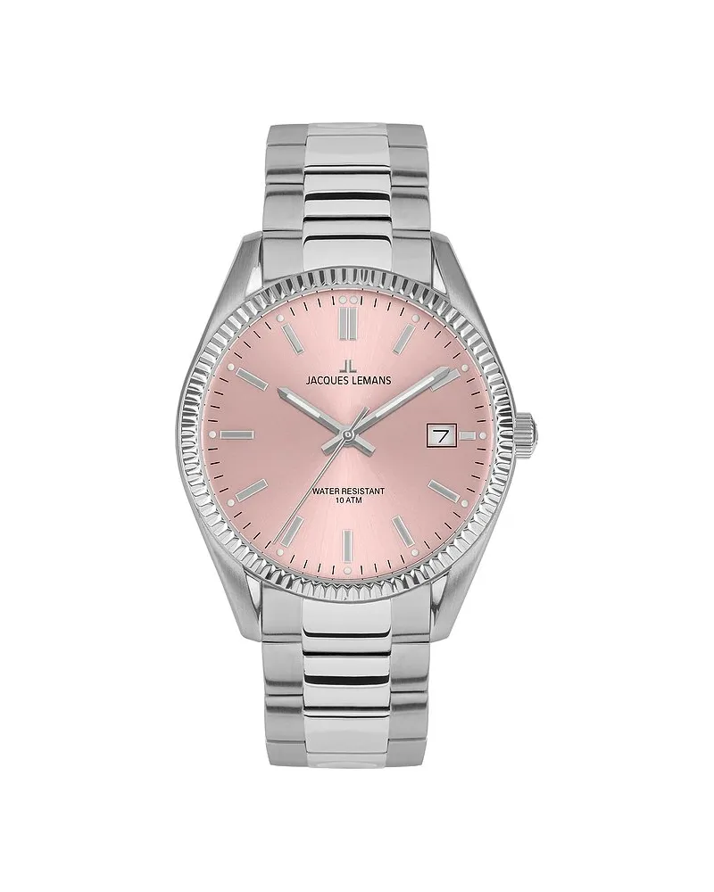 Jacques Lemans Damenuhr Derby Silber