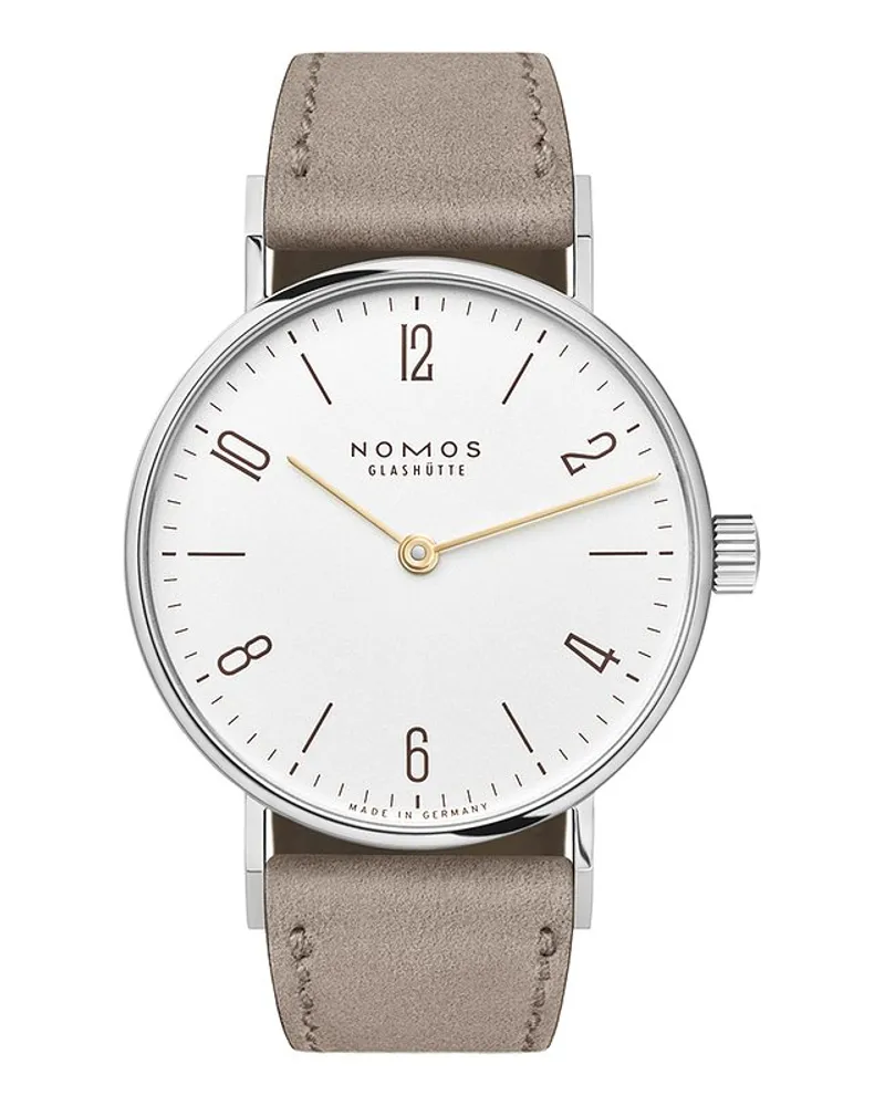 NOMOS Glashütte Damenuhr Tangente 33 Duo Silber