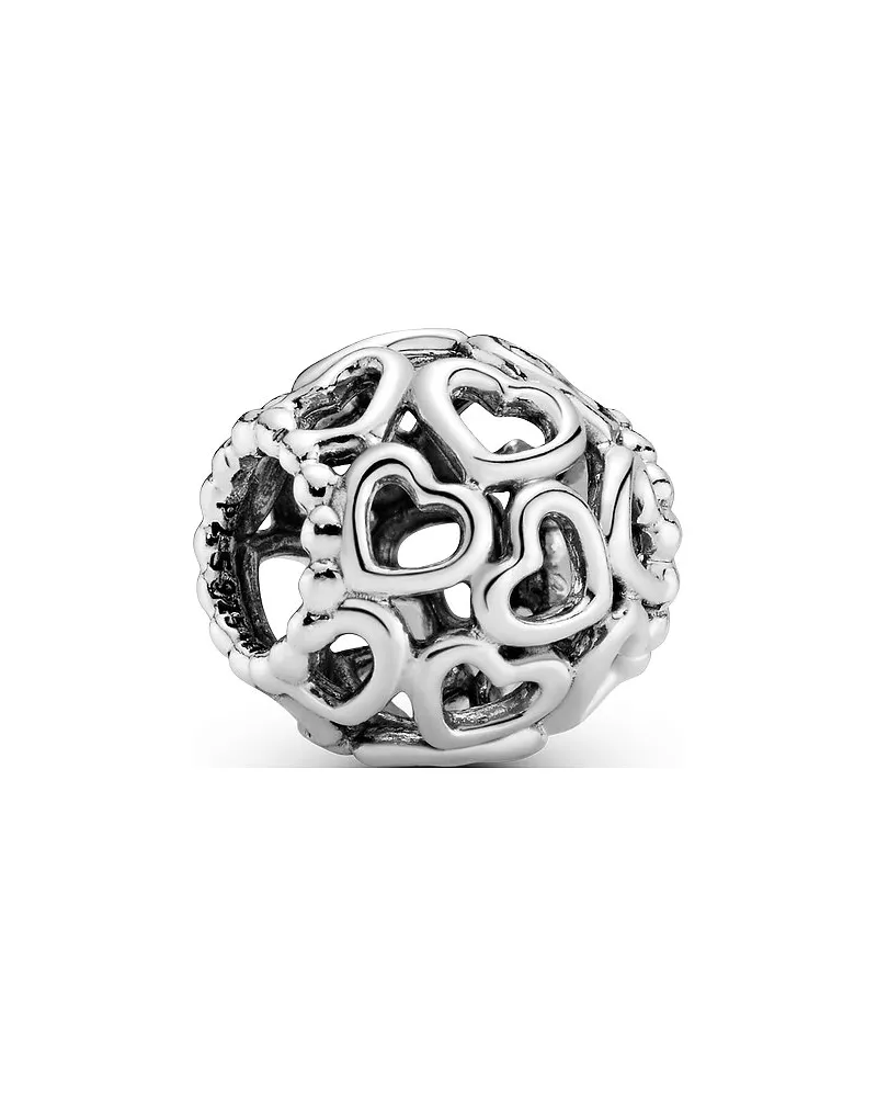 Pandora Charm Moments All Over-Herzen Silber
