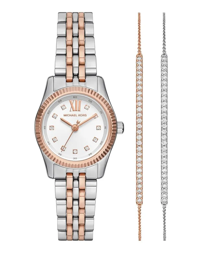 Michael Kors Uhren-Set LEXINGTON Silber