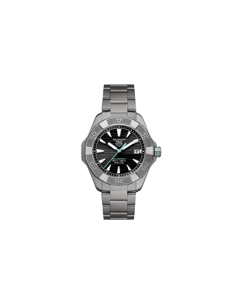 TAG Heuer Herrenuhr Aquaracer 200 Solargraph Silber