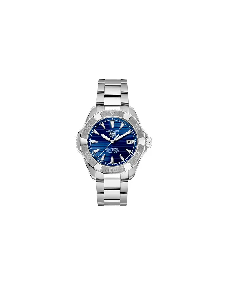 TAG Heuer Herrenuhr Aquaracer 200 Solargraph Silber