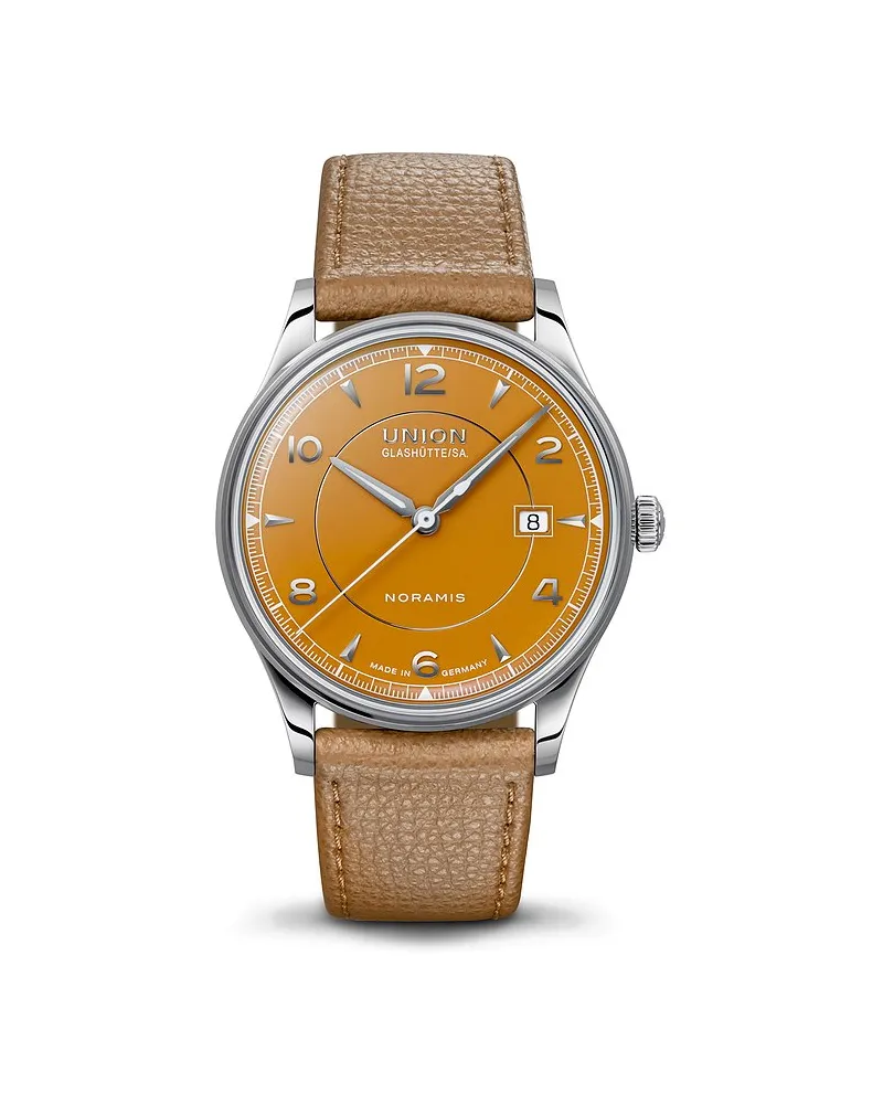 Union Glashütte Unisexuhr Noramis Datum Silber