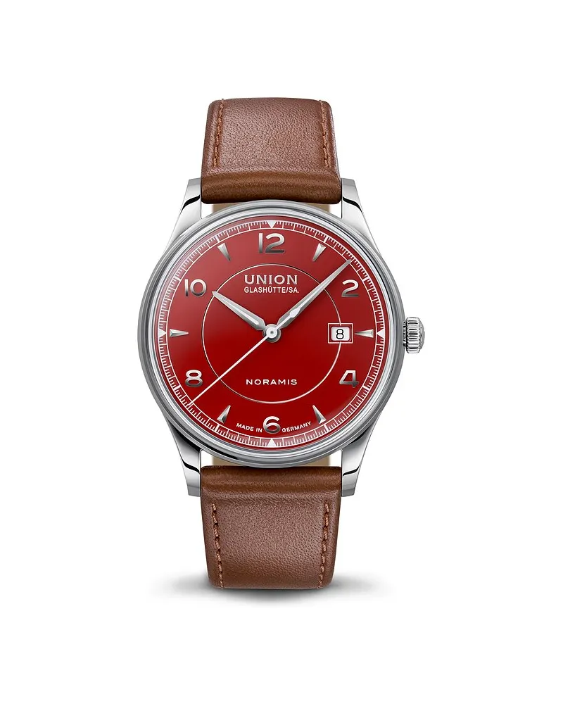 Union Glashütte Unisexuhr Noramis Datum Silber
