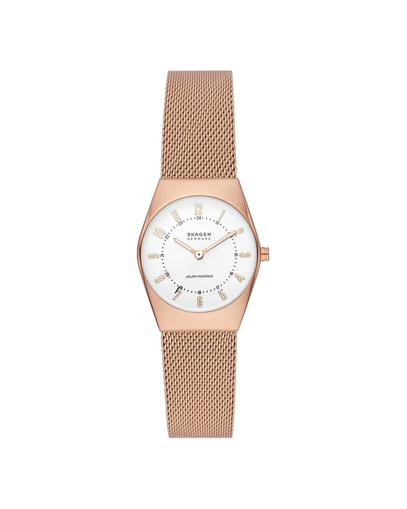 Skagen Damenuhr Grenen Lille Solar Roségold
