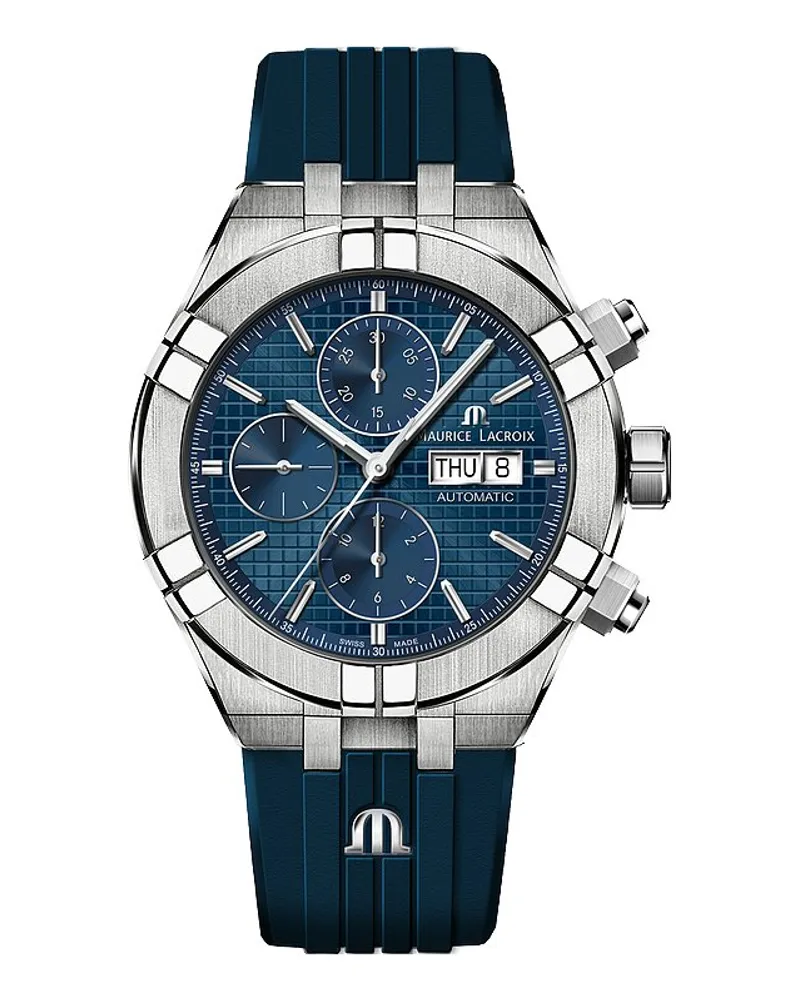 Maurice Lacroix Herrenuhr Chronograph Silber
