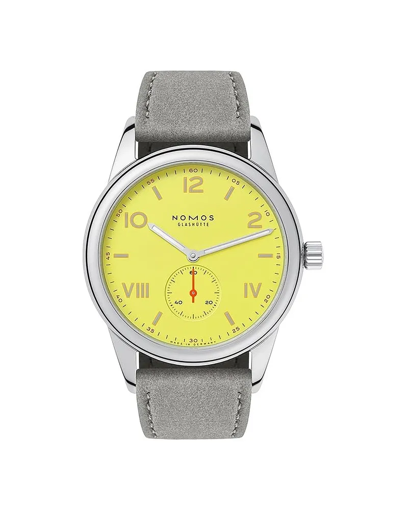 NOMOS Glashütte Herrenuhr Club Campus 38 starlight Silber