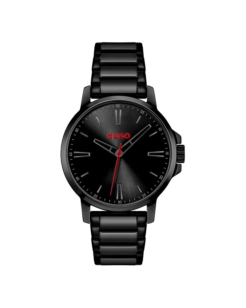 HUGO BOSS Herrenuhr #Smooth Schwarz