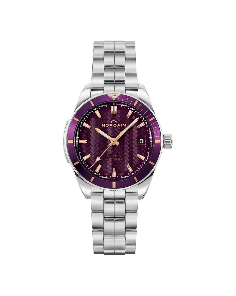 NORQAIN Damenuhr Adventure Sport 37mm Silber