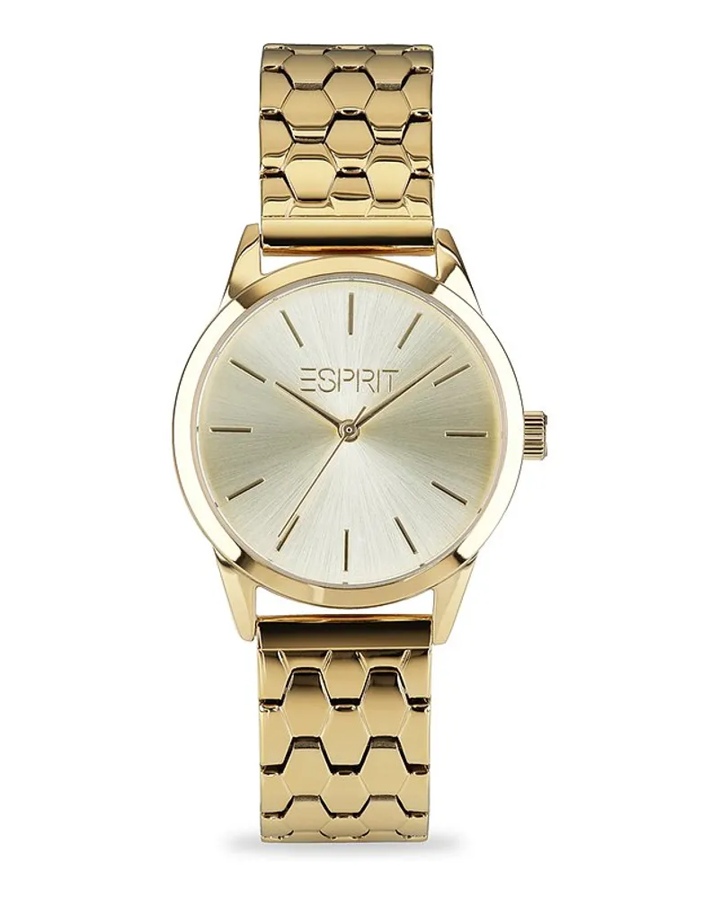 Esprit Damenuhr Gelbgold