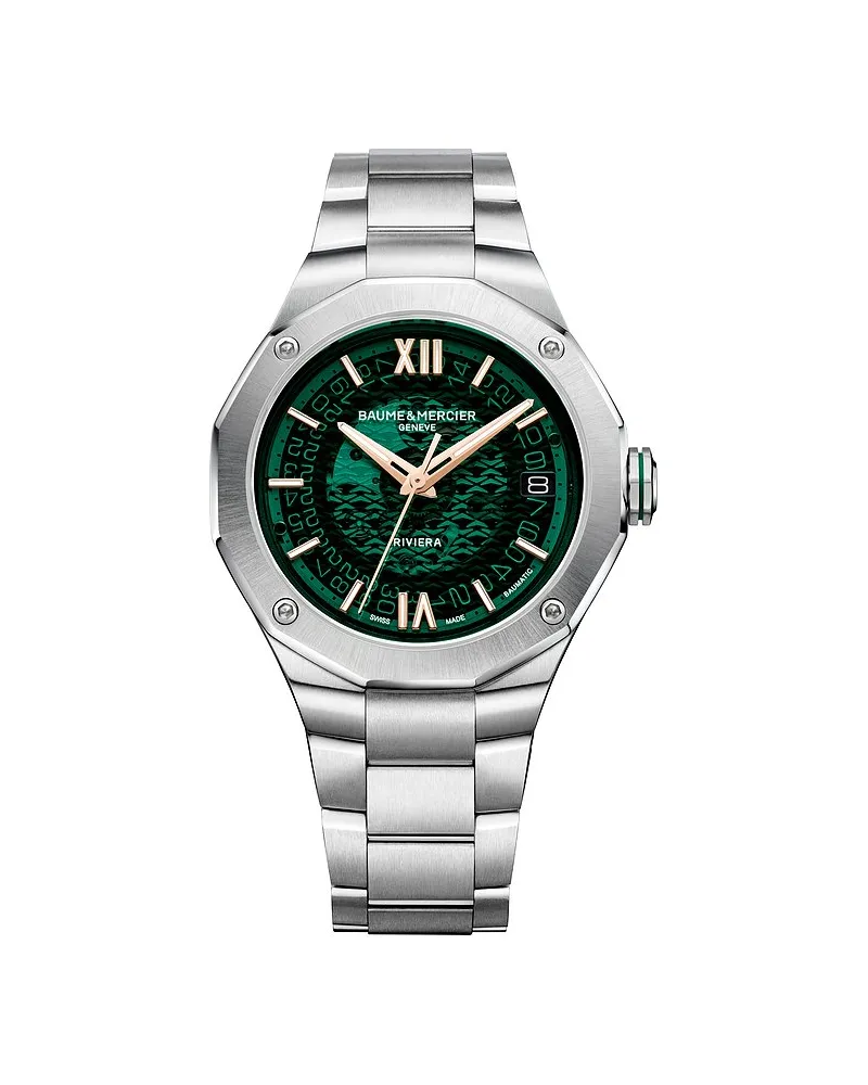 Baume & Mercier Herrenuhr Riviera Silber