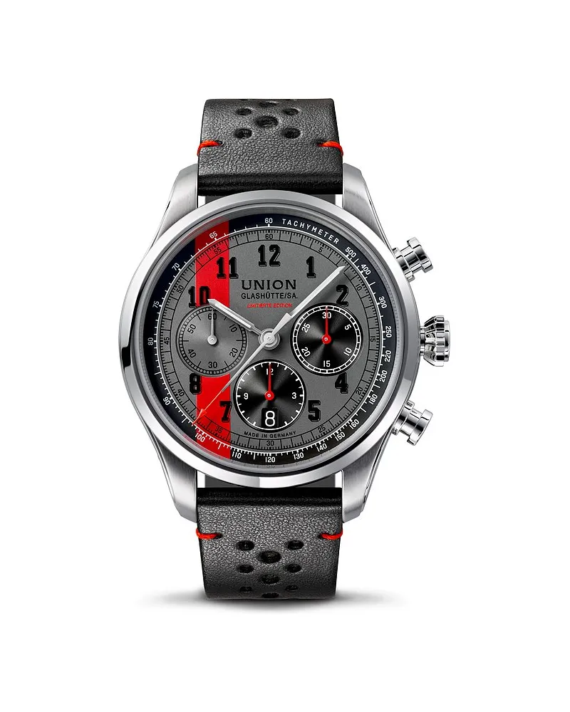 Union Glashütte Uhren-Set inkl. Wechselarmband Belisar Chronograph Silber