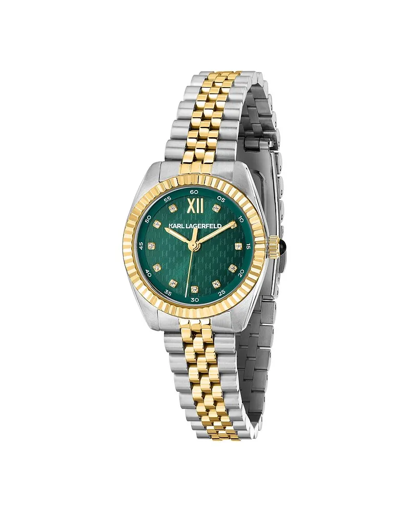 Karl Lagerfeld Damenuhr Timeless Code Mini Silber