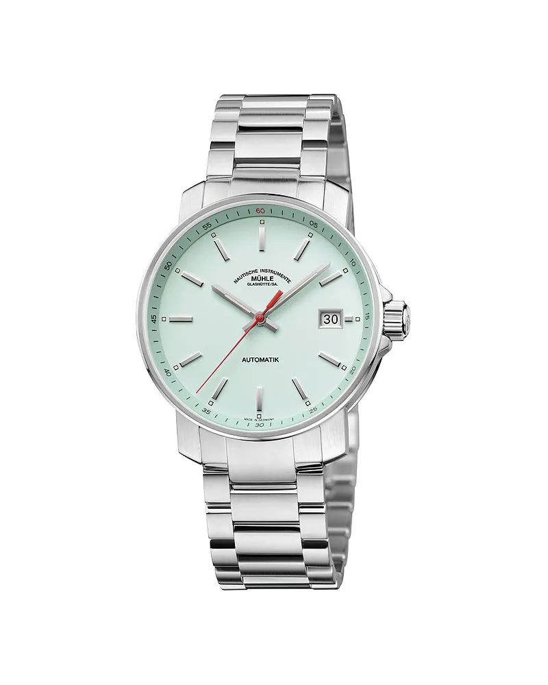 Mühle-Glashütte Damenuhr 29-er Mint Silber