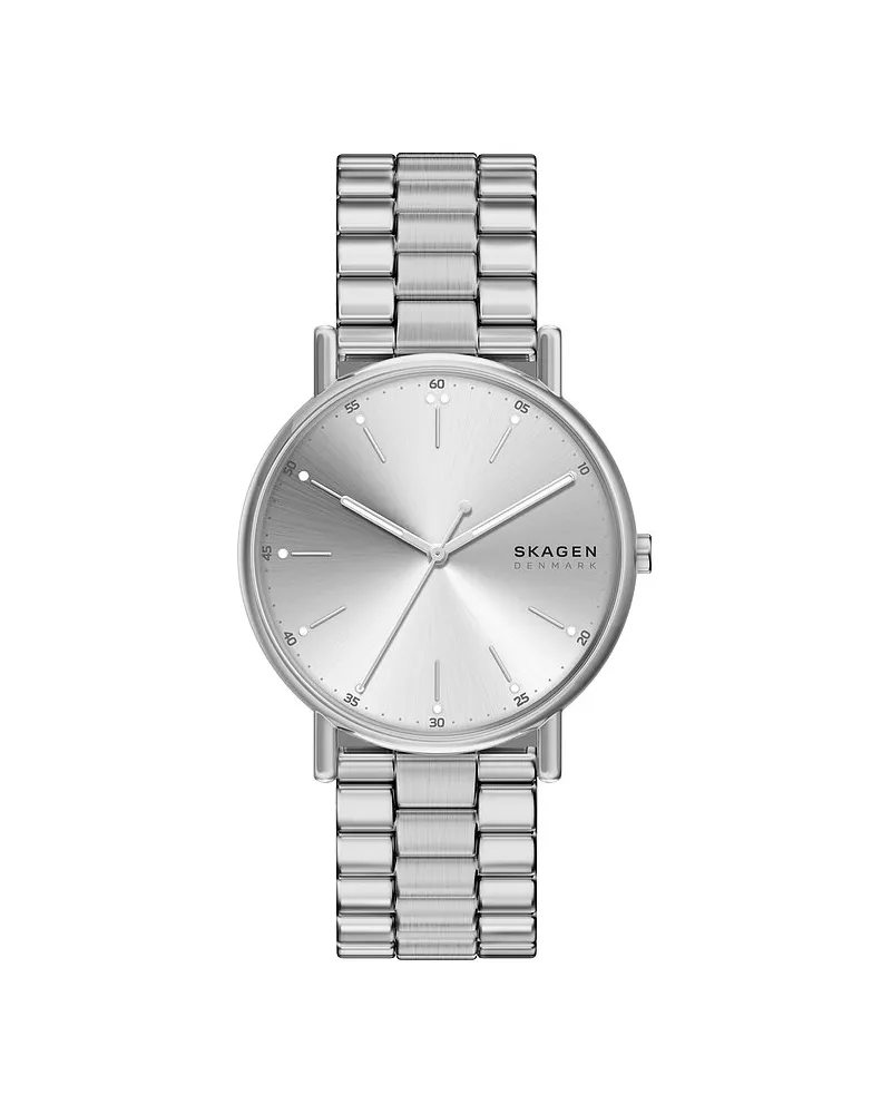 Skagen Herrenuhr Signatur Silber