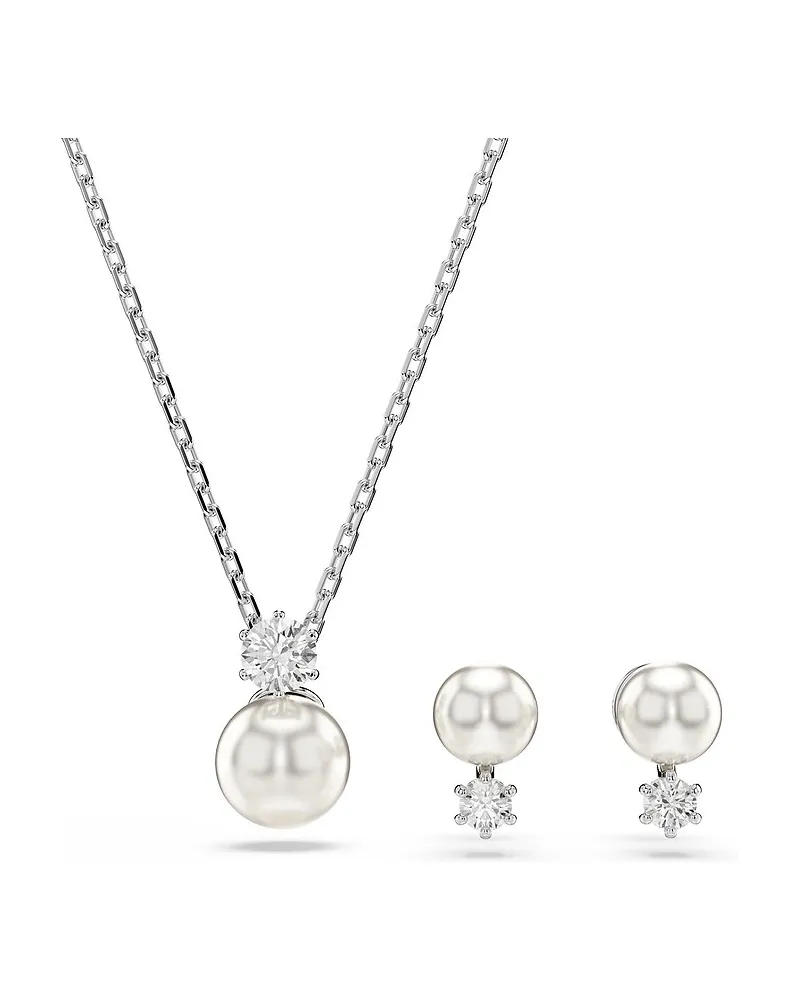 Swarovski Schmuck-Set Matrix Weiß
