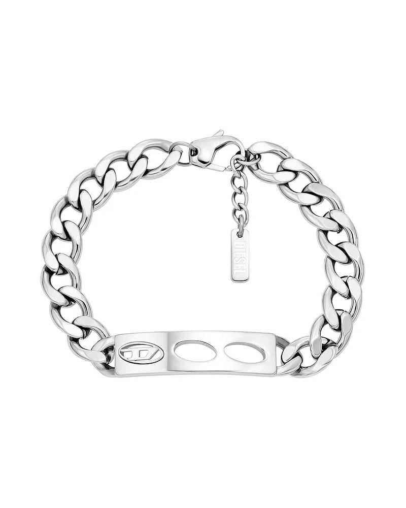 Diesel Armband D LOGO Silber