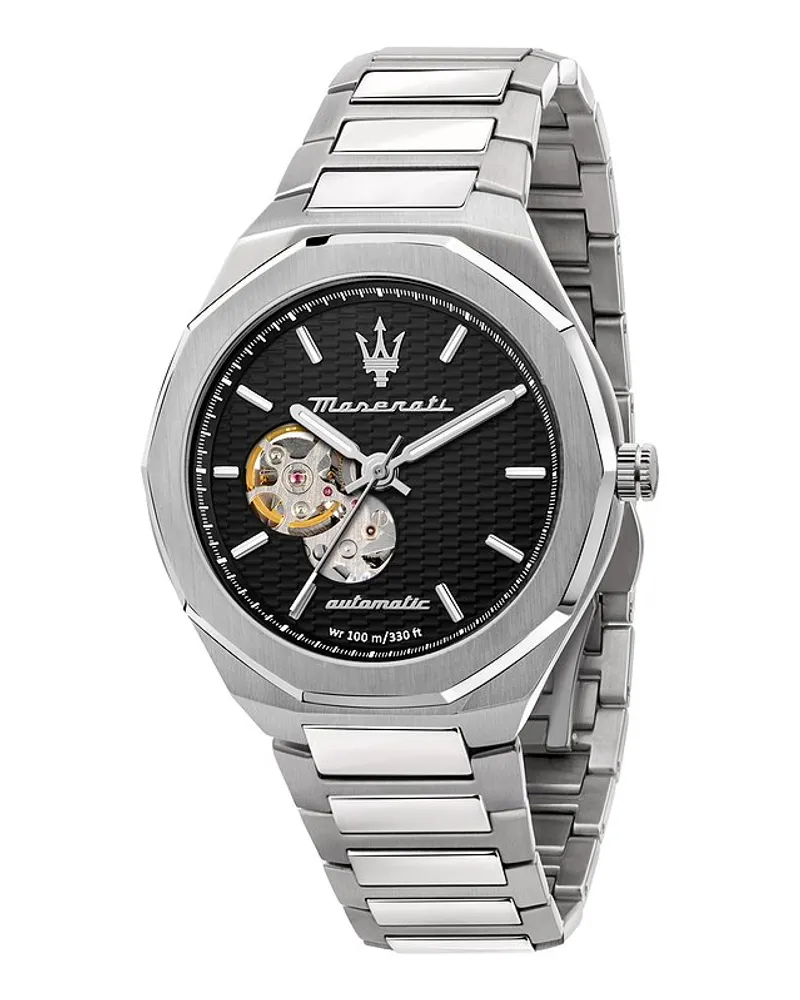 Maserati Herrenuhr Stile Silber