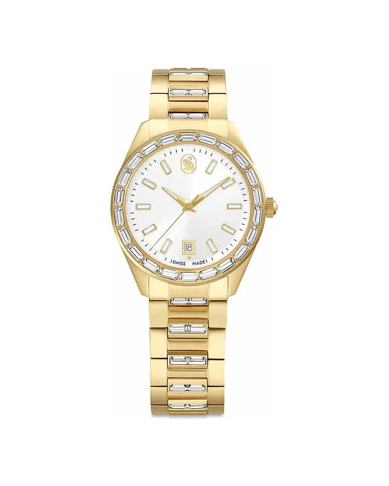 Swarovski Damenuhr Matrix Gelbgold