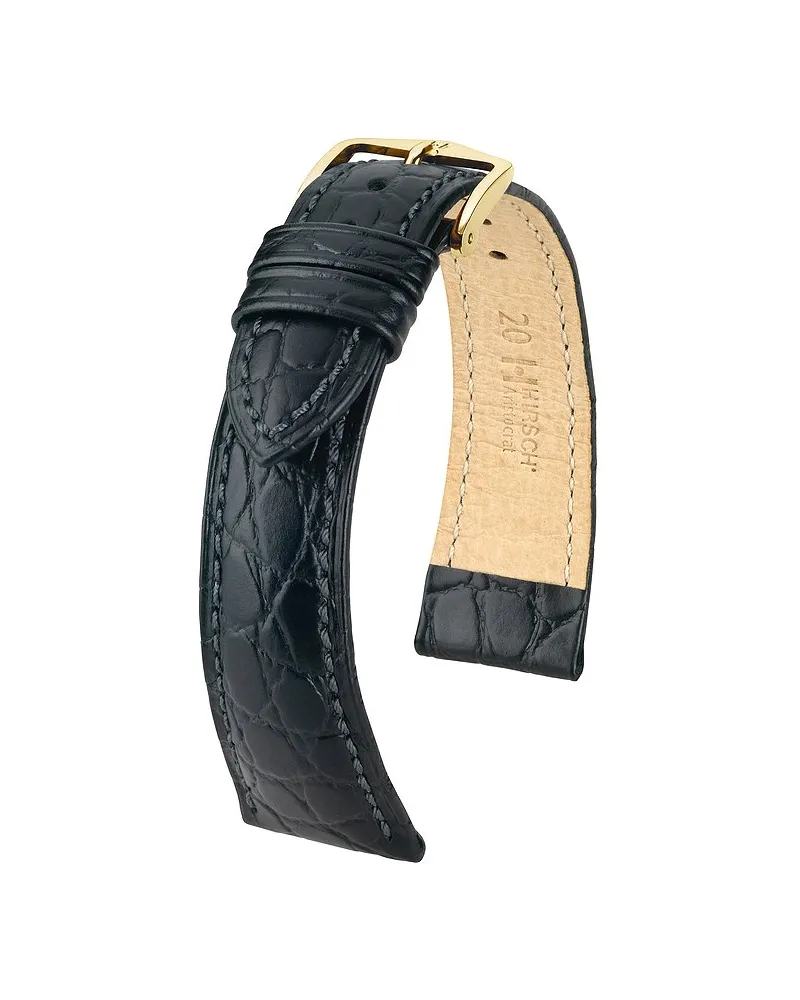 Hirsch Lederband Aristocrat Schwarz