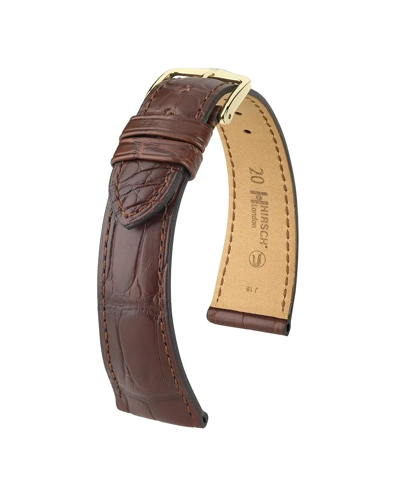 Hirsch Lederband London Braun