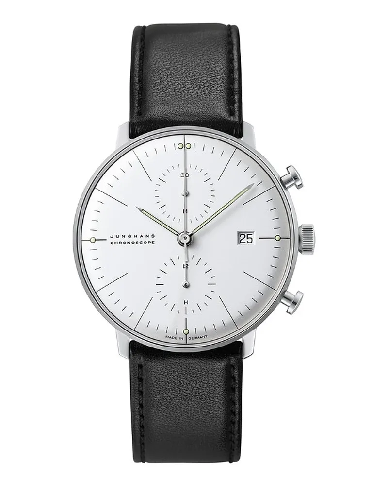 Junghans Chronograph max bill Chronoscope Silber