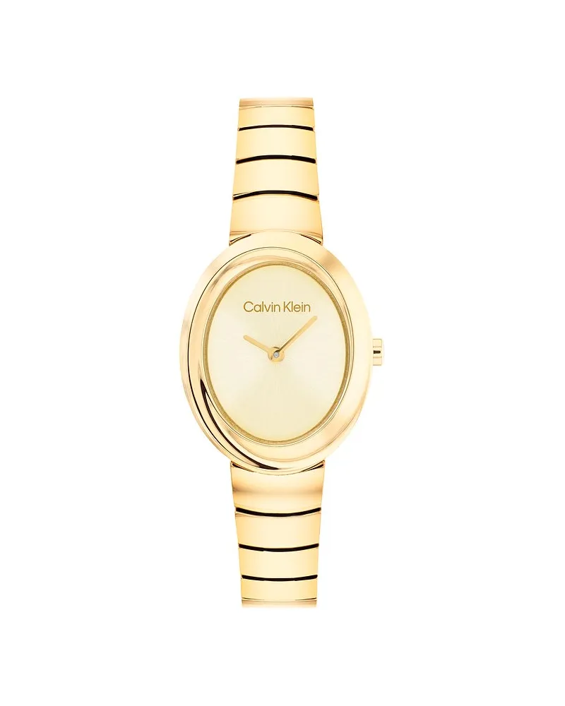 Calvin Klein Taucheruhr TWISTED BEZEL Gold