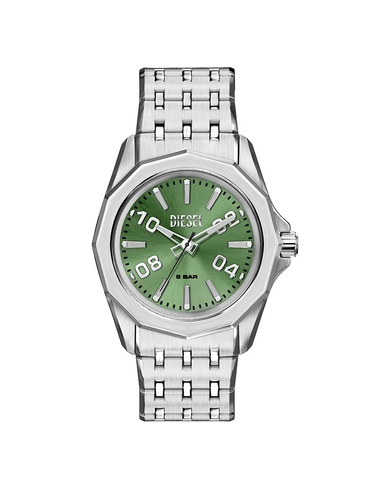 Diesel Herrenuhr Stinger Silber