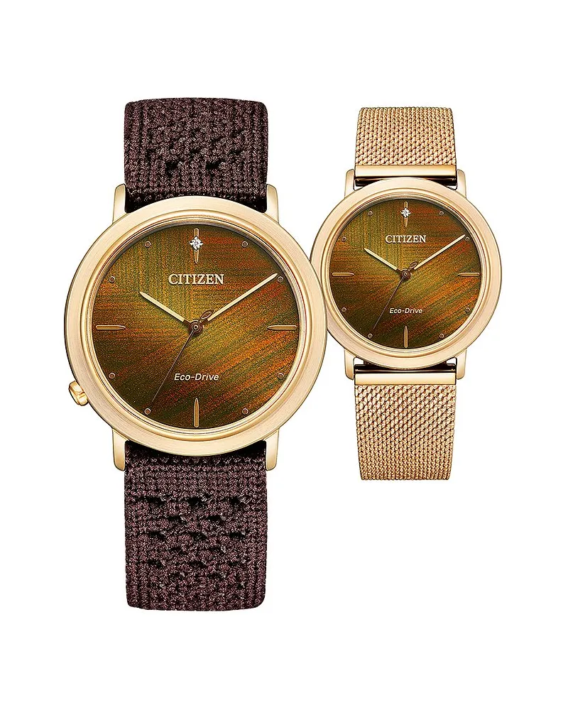 Citizen Uhren-Set inkl. Wechselarmband Citizen L Eco Drive Gold