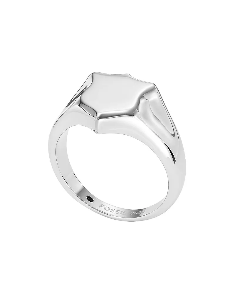 Fossil Herrenring Heritage Silber