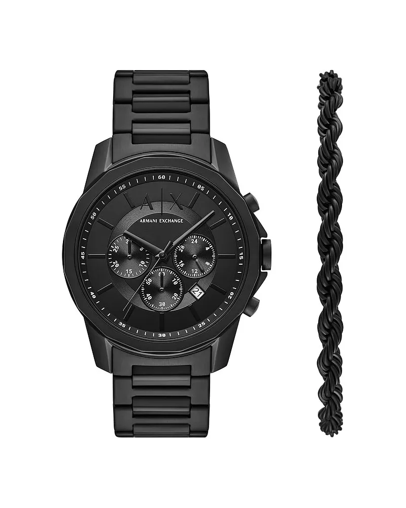 Armani Exchange Uhren-Set Schwarz