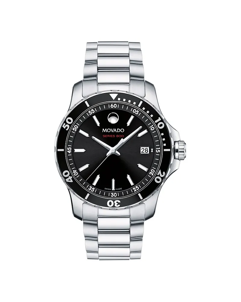 Movado Herrenuhr Series 800 Silber