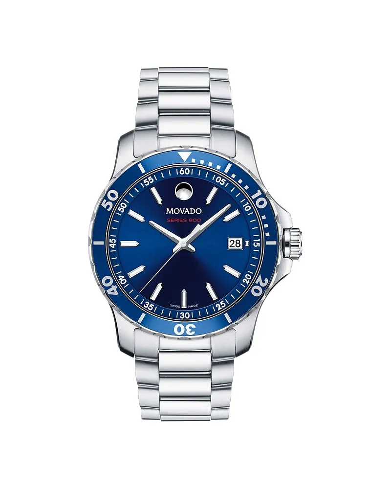 Movado Herrenuhr Series 800 Silber