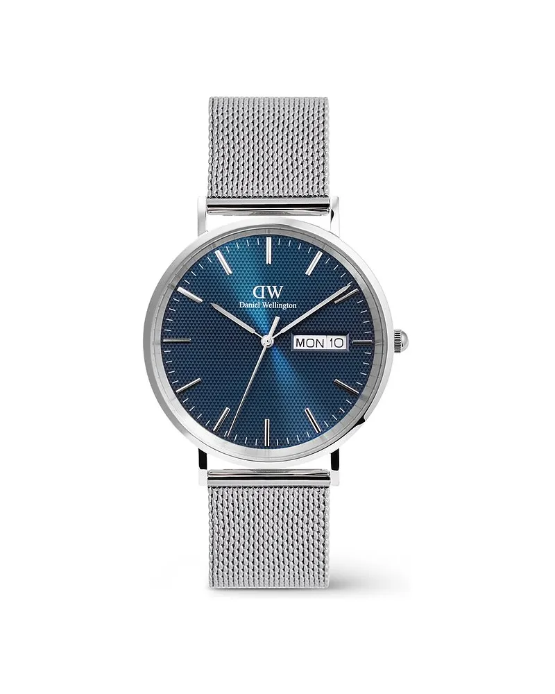 Daniel Wellington Herrenuhr Day Display Silber