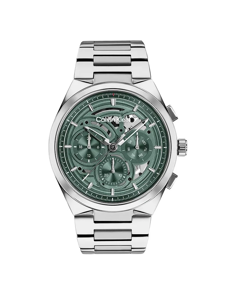 Calvin Klein Herrenuhr DISTINGUISH SKELETON Silber