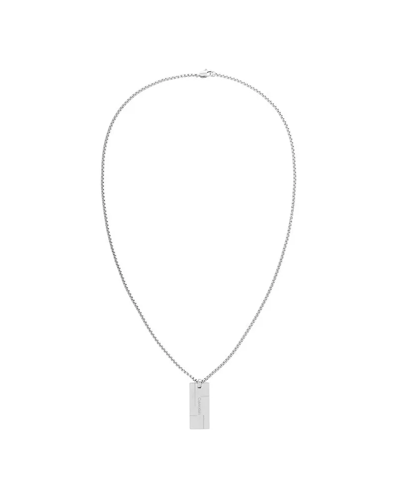 Calvin Klein Kette Architectural Silber