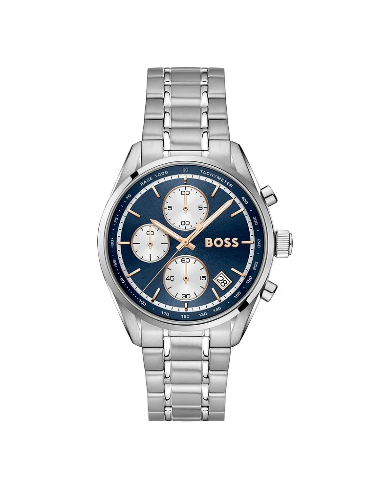 HUGO BOSS Chronograph GRAND PRIX Silber
