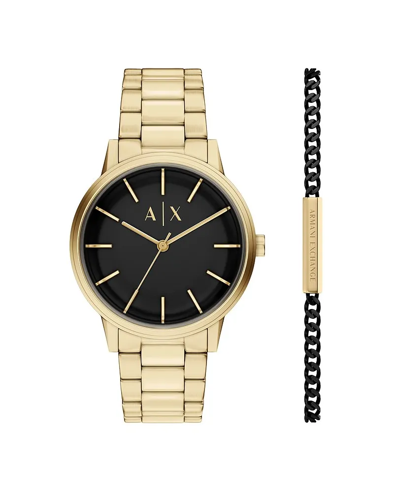 Armani Exchange Uhren-Set Cayde Gold
