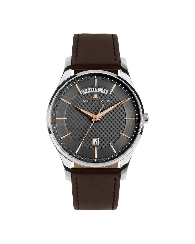 Jacques Lemans Herrenuhr London Silber